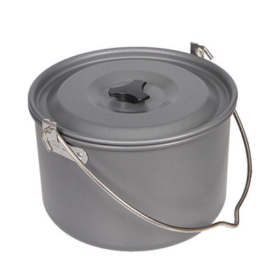 Conjunto de utensílios de cozinha de estilo portátil para acampamento ao ar livre de alumínio antiaderente