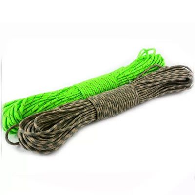 Tipo III 550 Paracord de poliéster 4 mm com 7 filamentos internos 100FT
