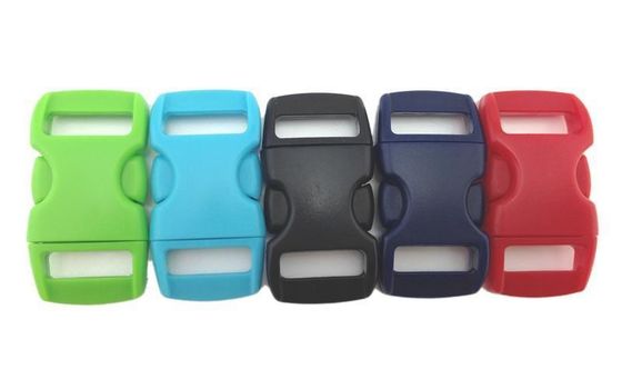 Coloured Plastic 10mm Paracord Curved Side Release Buckle e Tempo de Entrega Estimado
