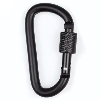 8.00cm * 5.00cm * 1.00cm Tamanho do pacote Forma D Alumínio Mini Keychain Carabiner Clip 1