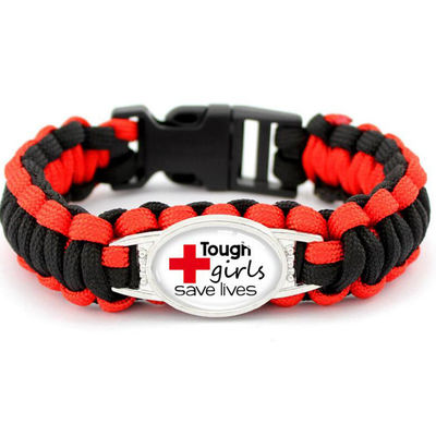 Pulseira de Moda Custom Moda Manual 550 Paracord Pulseira de Sobrevivência