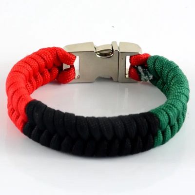 Mais de 200 cores Homens feitos à mão Fivela de metal Paracord Pulseira Corda de nylon Bracelete de sobrevivência