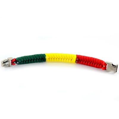 Mais de 200 cores Homens feitos à mão Fivela de metal Paracord Pulseira Corda de nylon Bracelete de sobrevivência