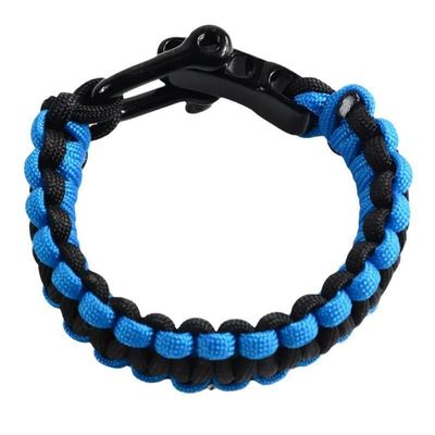 550 Paracord Bracelet de sobrevivência Petição personalizada Pulseira de corda de poliéster ajustável
