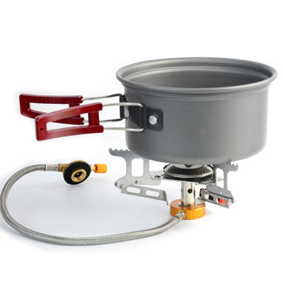 Retorno de reembolsos Outdoor Camping Kit de utensílios de cozinha Kit de refeição de alumínio Pão de fritar
