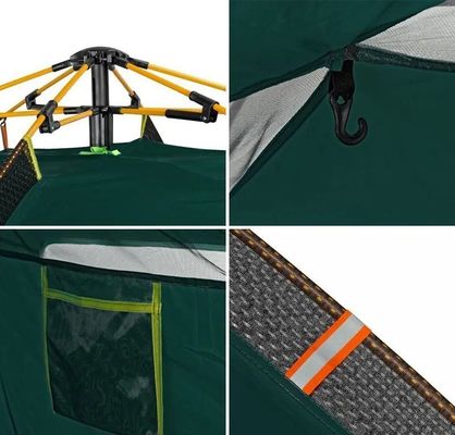 Instalação automática Tenda de acampamento de poliéster para aventuras ao ar livre
