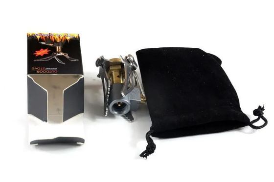 Mini-forno de cozinha a gás de butano inoxidável e de cobre para cozinhar ao ar livre em acampamento