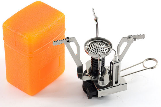 Fornecedor de energia revestido Mini Camper portátil fogão a gás de acampamento queima-gás de butano para acampamento ao ar livre