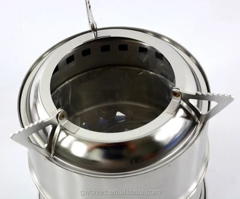 Custo de envio Forno portátil de madeira para acampamento ao ar livre