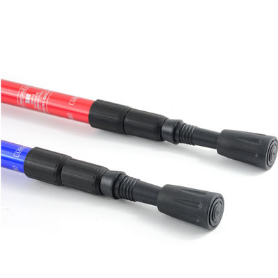 Pista de caminhada ao ar livre Bastão de caminhada com 3 seções de Alumínio Alloy Trekking Pole 90-135cm