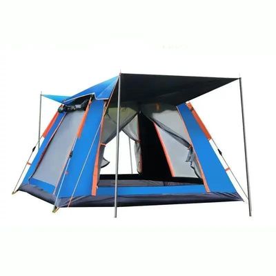 Tenda automática de acampamento à prova d'água poliéster revestimento de prata para família ao ar livre
