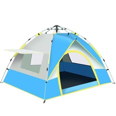 Tenda de acampamento portátil e portátil, à prova d'água, de pele única, para viagens ao ar livre