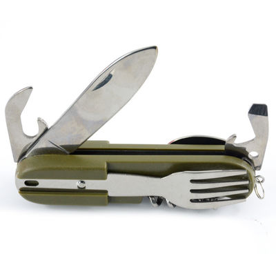 US Portátil de estilo dobrável Outdoor Camping Tableware Set de aço inoxidável faca de garfo colher