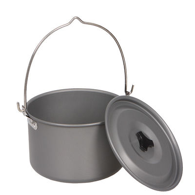 Conjunto de utensílios de cozinha de estilo portátil para acampamento ao ar livre de alumínio antiaderente