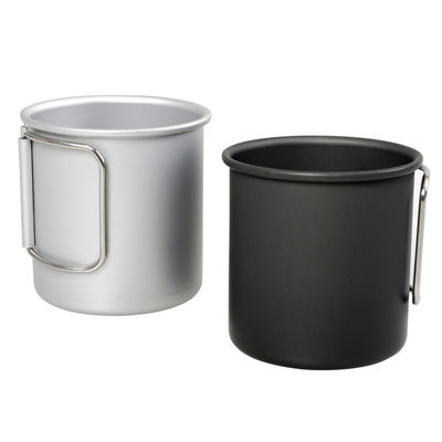 Copo de café de acampamento de alumínio leve portátil com 1 peça Min.Order