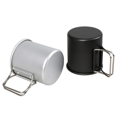 Copo de café de acampamento de alumínio leve portátil com 1 peça Min.Order