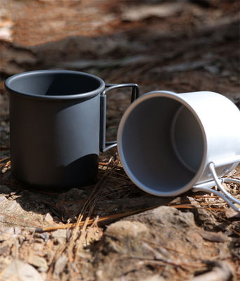 Copo de café de acampamento de alumínio leve portátil com 1 peça Min.Order