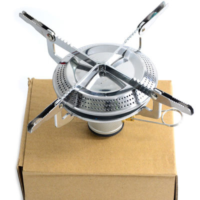 Mini fogão a gás para acampamento ao ar livre com forno de gás dobrável portátil de aço inoxidável e cobre