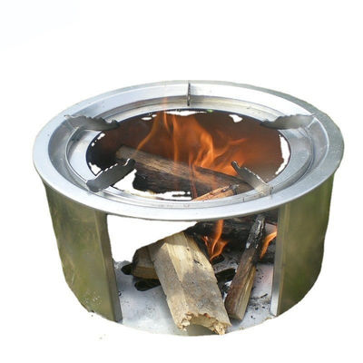 Aço inoxidável resistente ao vento Forno de madeira para churrasco