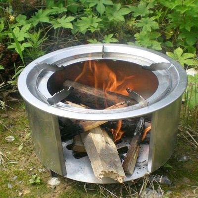 Aço inoxidável resistente ao vento Forno de madeira para churrasco