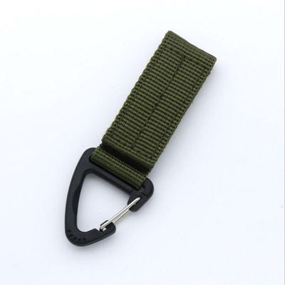 65x25mm Nylon Carabiner Chain Key Strap Keyring Holder Perfeito para atividades ao ar livre