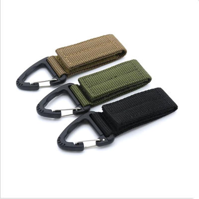 65x25mm Nylon Carabiner Chain Key Strap Keyring Holder Perfeito para atividades ao ar livre