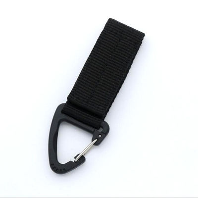 65x25mm Nylon Carabiner Chain Key Strap Keyring Holder Perfeito para atividades ao ar livre