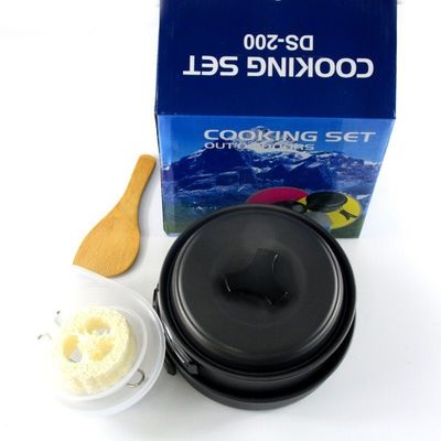 Conjunto de utensílios de cozinha de alumínio não pegajoso para acampamento Conveniente US 0.580kg