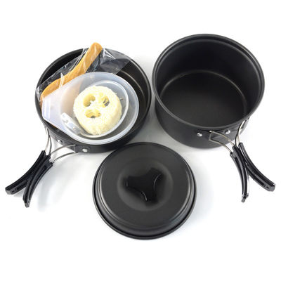 Conjunto de utensílios de cozinha de alumínio não pegajoso para acampamento Conveniente US 0.580kg