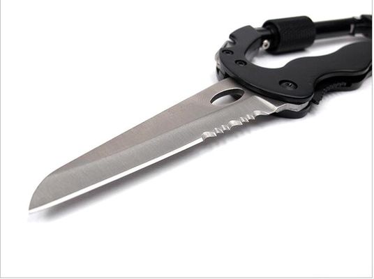Acampamento ao ar livre EDC Multi Tool Multi Function Pocket Carabiner Knife 30 dias de devolução de dinheiro