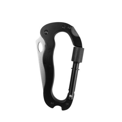 Ferramenta de corte de faca de carabiner dobrável multifunção exterior com opções de personalização