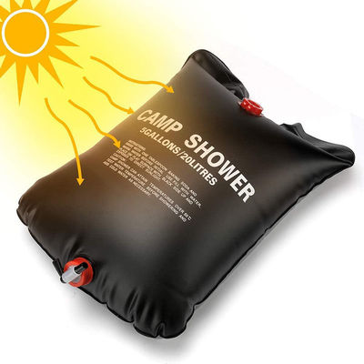 Saco de água aquecido de chuveiro solar de PVC portátil para viagens