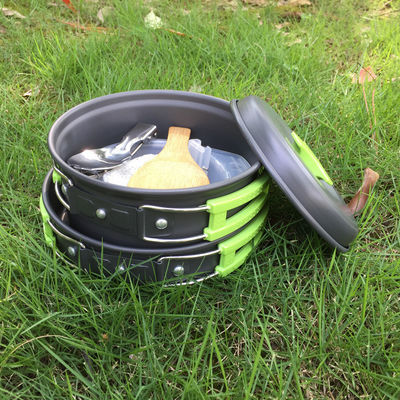 Conjunto de utensílios de cozinha portáteis para acampamento