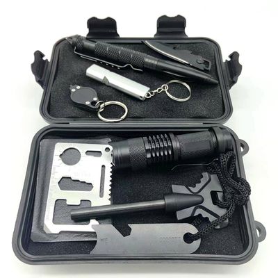Equipamento de sobrevivência de acampamento ao ar livre Kit de emergência de primeiros socorros essencial para a sobrevivência ao ar livre