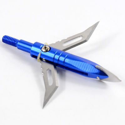 4.3X2.5cm Portátil 100 Grão Metal Broadhead para Arco e flecha Arco e flecha de caça ao ar livre