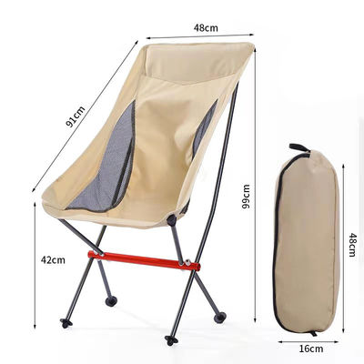 Personalização Cadeira de acampamento exterior portátil dobrável de alumínio