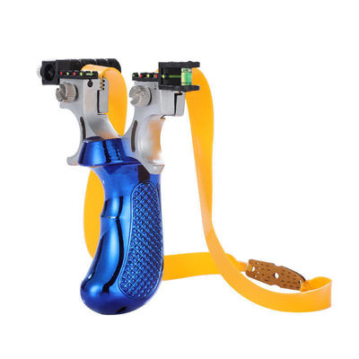 Arco-íris cônico Slingshot de caça de metal com visão de luz laser