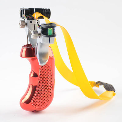 Arco-íris cônico Slingshot de caça de metal com visão de luz laser