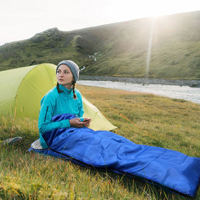 Saco de dormir de material de enchimento de algodão para mamã adulta em viagens de mochila ao ar livre