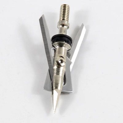 Composto de caça de cabeça larga de arco-íris de metal com 100 cabeças de flecha portáteis de grãos