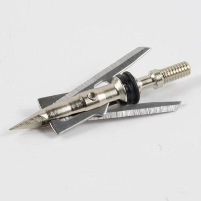 Composto de caça de cabeça larga de arco-íris de metal com 100 cabeças de flecha portáteis de grãos