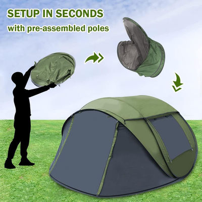 Tenda instantânea impermeável para acampamento em todas as estações de verão Tenda automática pop up Capacidade ≤2