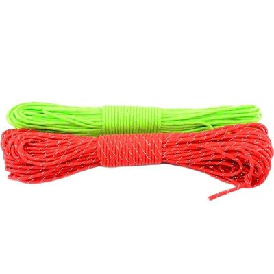 4mm Diâmetro Reflector 7 Filamentos Paracord 100FT Poliéster 550 Paraquedas Cordão
