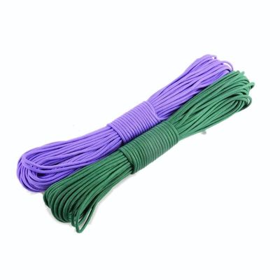 Emergência de acampamento ao ar livre 550lbs Resistência à quebra 4mm Poliéster Cordão de pára-quedas