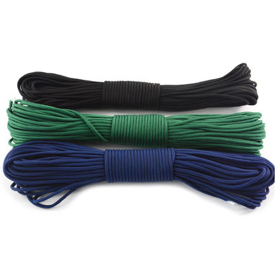 100FT 7 núcleos internos 550lbs Poliéster 4mm Paracord PB0056 personalizável para o seu mercado