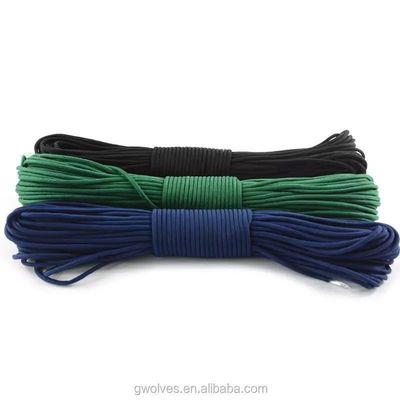 100FT 7 núcleos internos 550lbs Poliéster 4mm Paracord PB0056 personalizável para o seu mercado