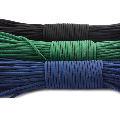 100FT 7 núcleos internos 550lbs Poliéster 4mm Paracord PB0056 personalizável para o seu mercado