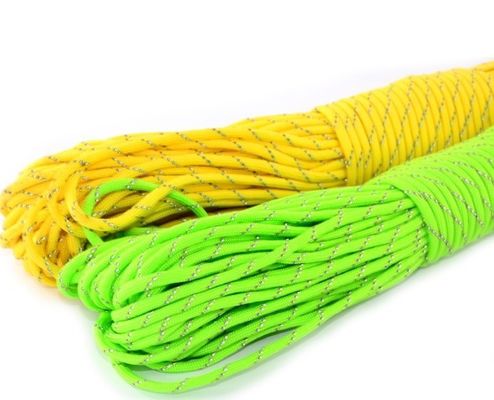 Tipo III 550 Paracord de poliéster 4 mm com 7 filamentos internos 100FT