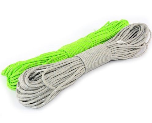 Tipo III 550 Paracord de poliéster 4 mm com 7 filamentos internos 100FT
