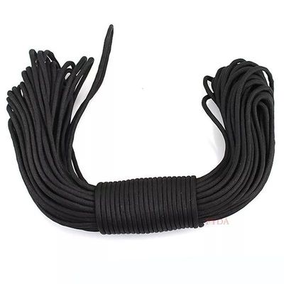 100FT 4mm 7 núcleos Cordão paraquedas sobrevivência Poliéster 550 Paracord corda e versátil
